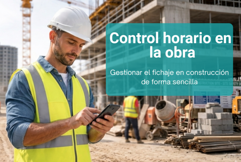 control horario en obras con fichaje desde el móvil